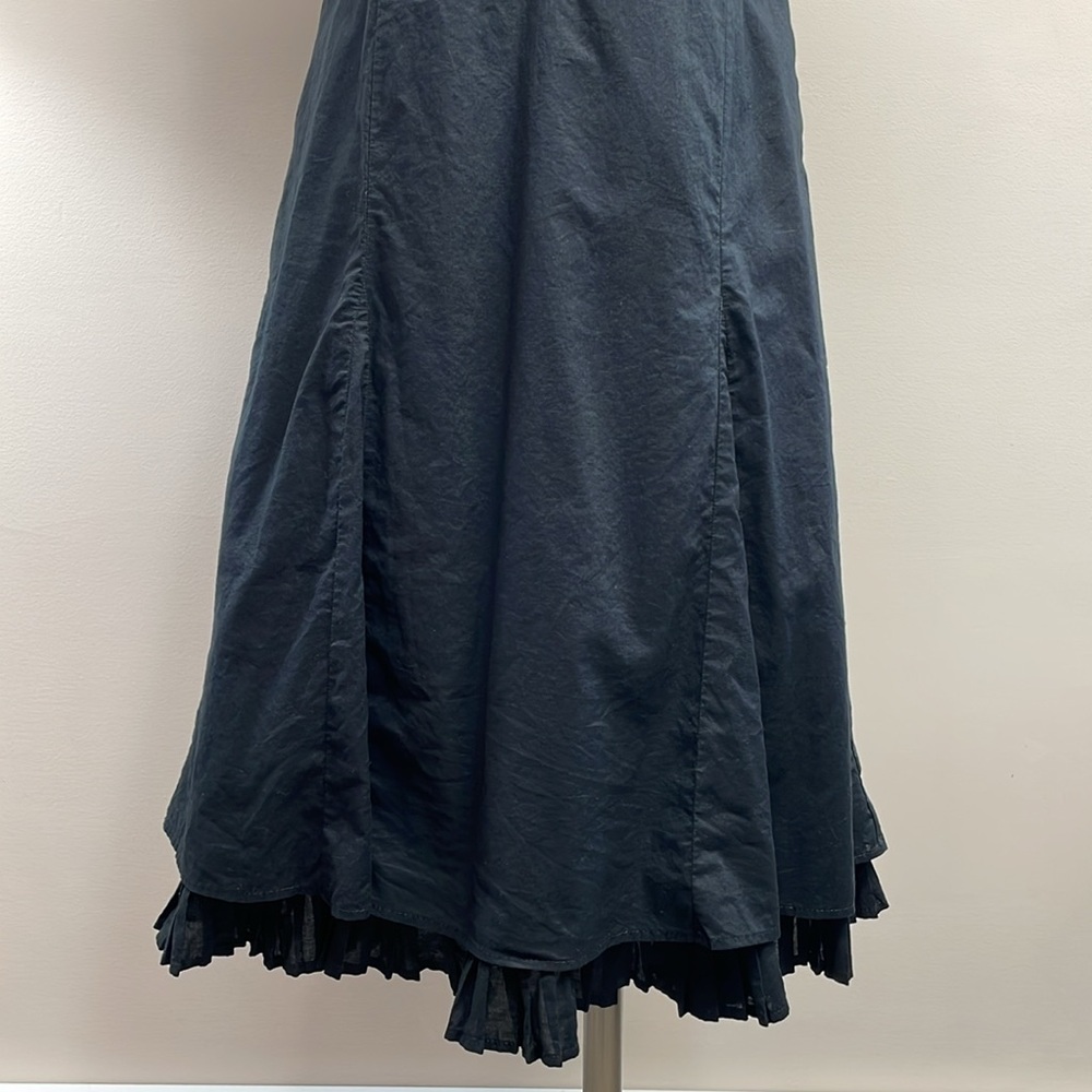 Gap Cotton Spaghetti Strap Fit and Flare Ruffled Hem Dress 8 - Picture 3 of 16